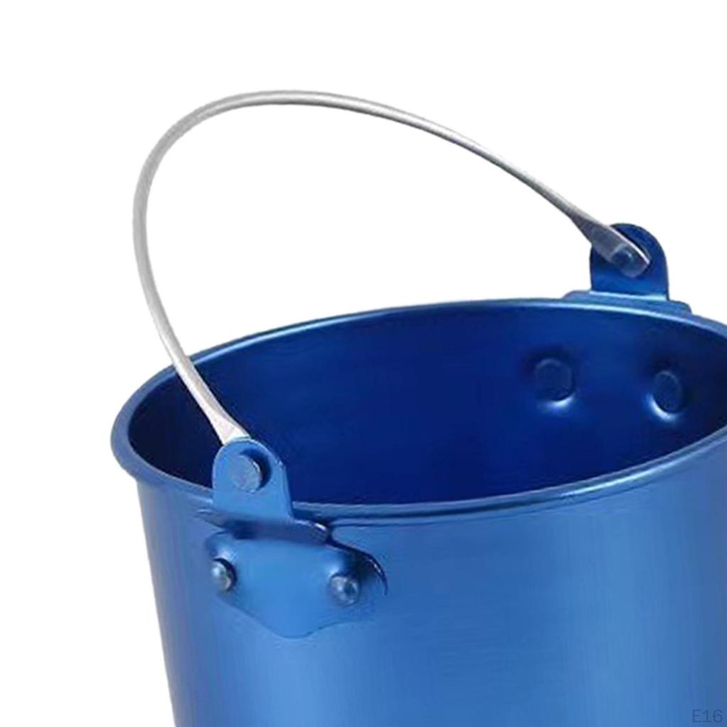Alloy Ice Beverage Bucket, Drink Party Supplies Portable Tableware Sink Bucket for Home