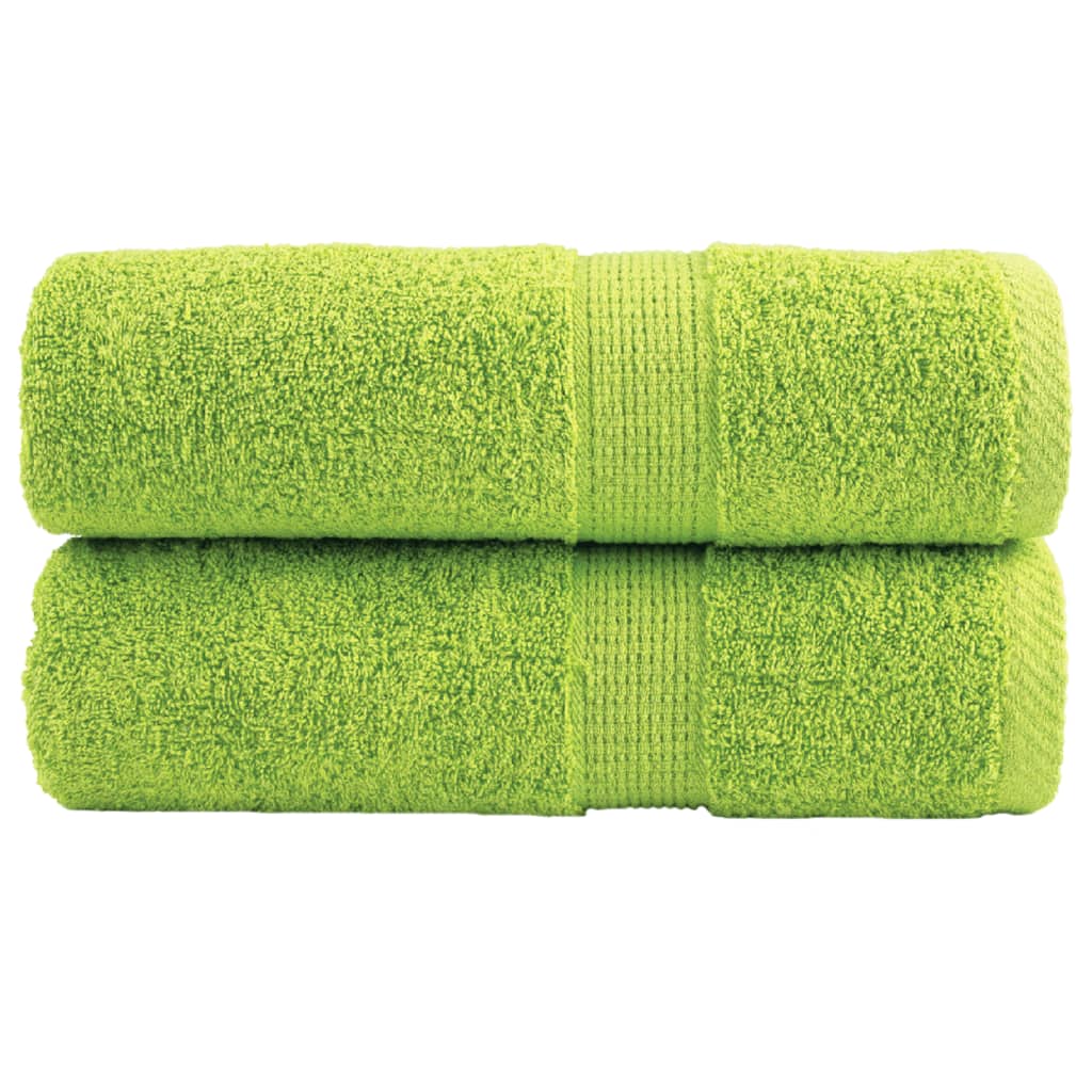 Premium Washcloths SOLUND 2 pcs Apple Green 30 x 30 cm 600 g m²