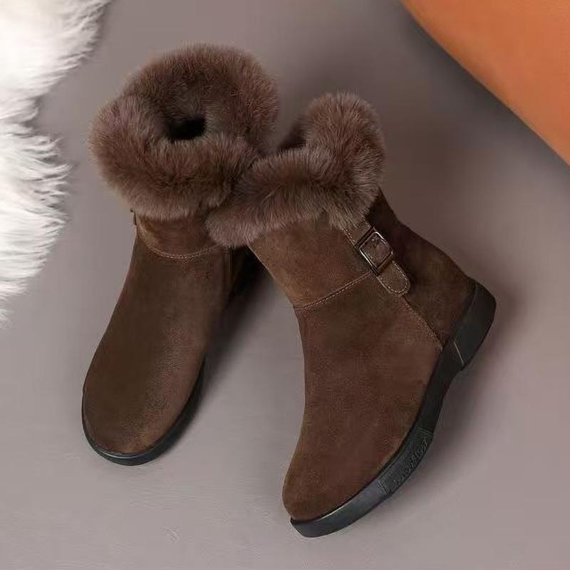Women's Winter Fashion Warm Snow Boots with Plush Thick Comfortable Non Slip Shoes