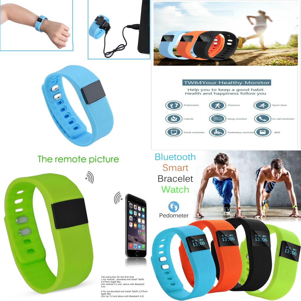 Smart Fitness Wristband For Couples With Calorie Step Counter And Digital Display