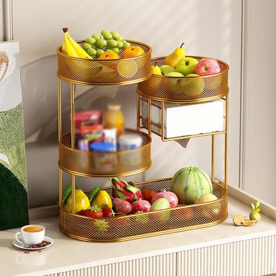 Fruit Basket Organizer Stand Table Countertop Holder for Wedding Farmhouse Party Festival
