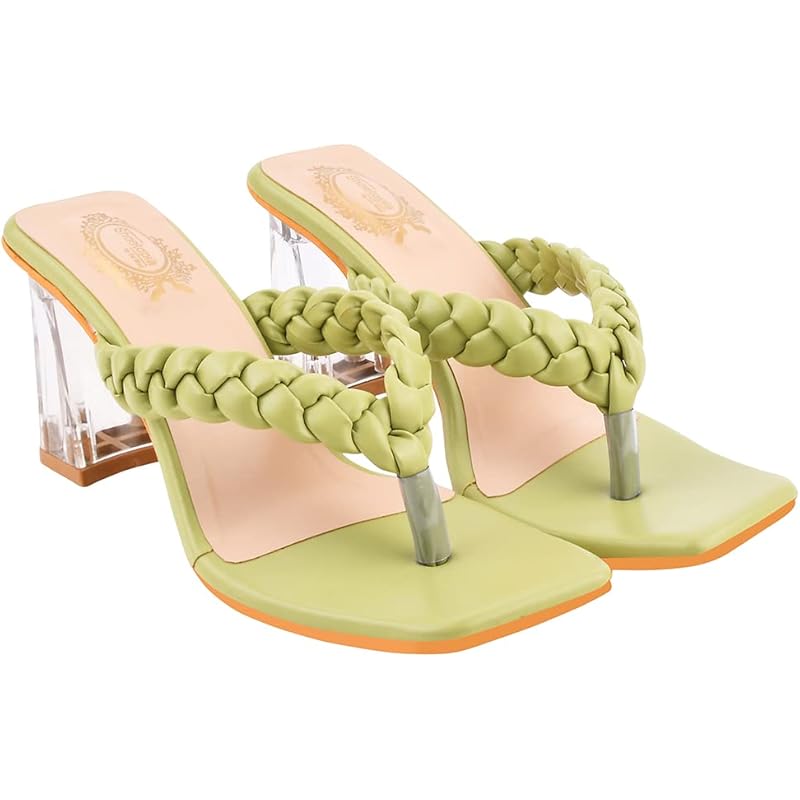 Shoetopia Womens Ruhi Heeled Sandal -Eu36 /Uk3 /Green