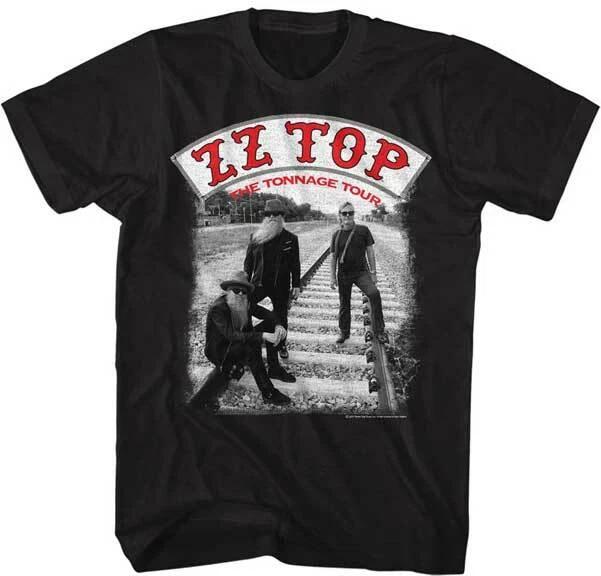 ZZ Top The Tonnage Tour 2018 Men s T Shirt Rock Music Band Merch M