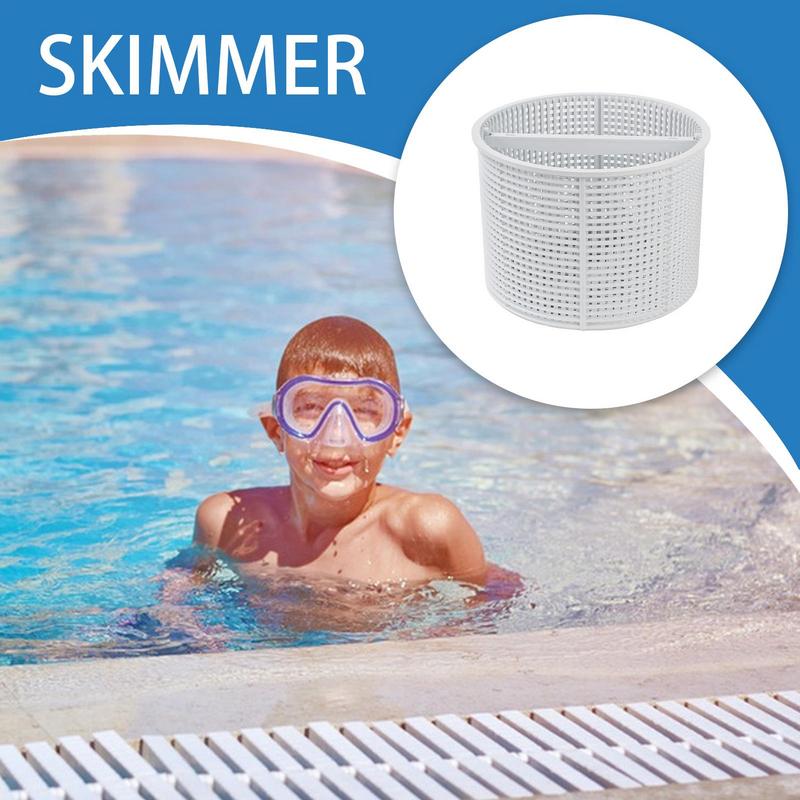 Skimmerkorb für Swimmingpools für Einbaupools Schwimmbad Effektiver Siebkörbchen Reiniger Zubehör für die Entfernung von Blättern und Schmutz