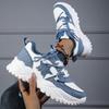 MCTIN Couples Chunky Sneakers Casual Lace Up Platform Shoes for Women Star Decor Men Sports Shoes