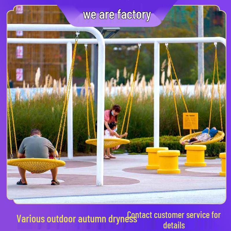 Children s Parent-Child Swing Set: Double Iron Pipe, Outdoor & Indoor Use Customized Swing