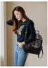 Women's Versatile PU Leather Large Capacity Backpack Handbag