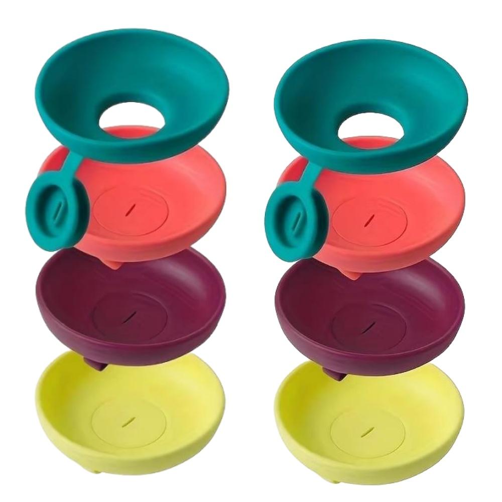 Silicone Ice Cream Holder Stand Summer Popsicle Holder Leak-Proof Support Drip Guard for Children's Ice Pop On-The-Go Snack Tray