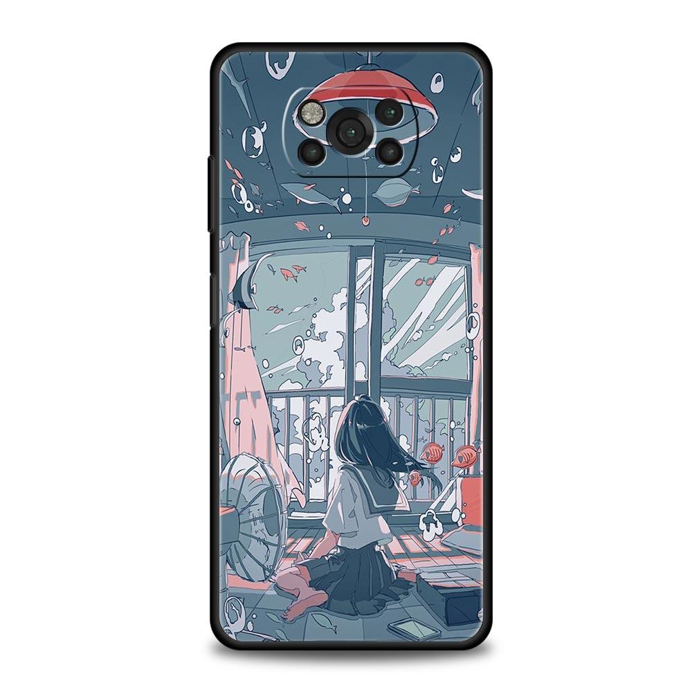 Funda de verano Sky para Phone Case For For Xiaomi Poco X6 X5 Pro X4 X3 NFC F5 Pro F4 F3 GT M5 M4 Pro 5G M3 C51 C50 C55 Cover