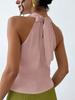 Women's Sexy Sleeveless Satin Shirt - Spring/Summer 2025 Collection