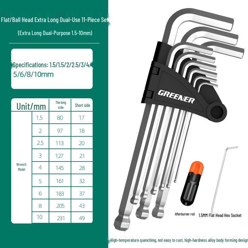 6-Sided Hex Wrench Set - Universal Automatic Hex Key Tools