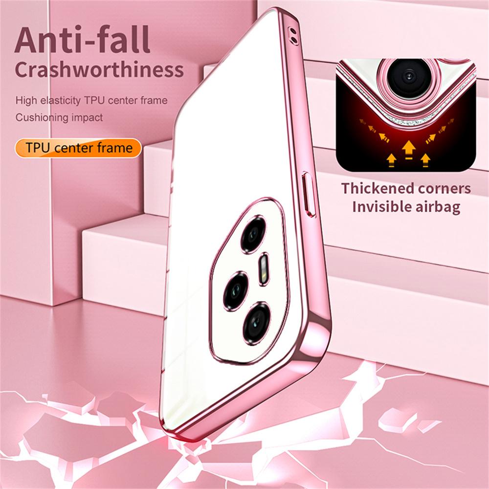 For Honor 300 Pro Case Electroplating Frame Soft TPU Phone Cover