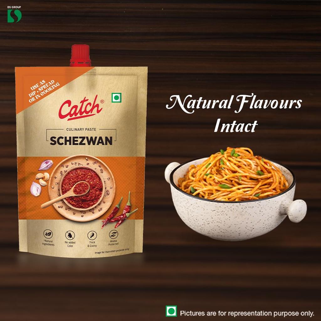 Catch Schezwan Paste 100 g Pack Of 1 Thick Grainy Dip Spread For Indo-Chinese Cooking