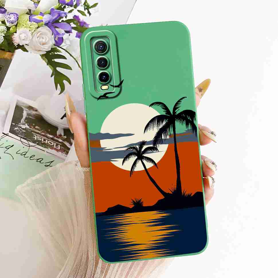 For vivo Y70s 5G Case Luxurious Flower Cartoon Silicone Back Cover For Vivo Y 70s Y51s Y51S V2002A Shockproof Phone Cases Fundas