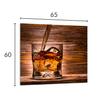 GLASPANEL FÜR DIE KÜCHE 65x60 Whisky