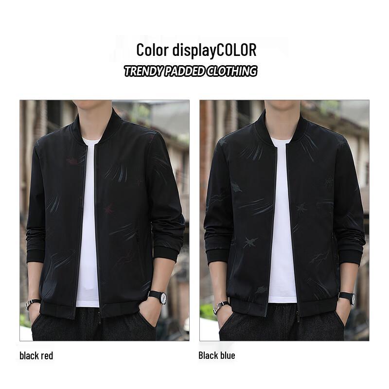 JEANSWEST Men's Casual Baseball Collar Jacket