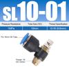 Pneumatic Quick Connect Connector SL 4 6 8 10 12mm M5 '1/8' 1/4 '3/8' 1/2 Air Speed Regulating Valve Accelerator Valve
