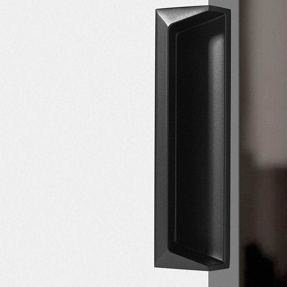 Accessories Hardware Cabinet Handle Modern Simple Cupboard Door Pulls Stainless Steel Hidden Sliding Door Handle Home Decor