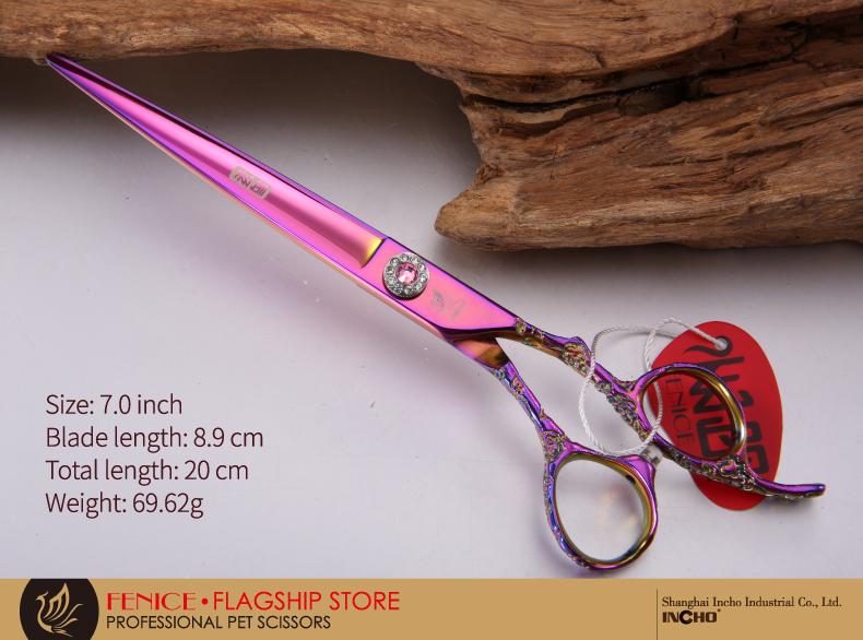 Fenice Professional 7.0 /7.5/8.0 inch pet grooming in dog hair trimmers scissors dog cutting grooming shears
