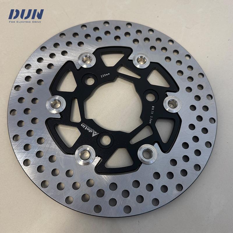 220mm Width 3.5mm Thickness CNC Aluminum Alloy Floating Disk Motorcycle Adelin Brake Disc for Electric Hub Motor