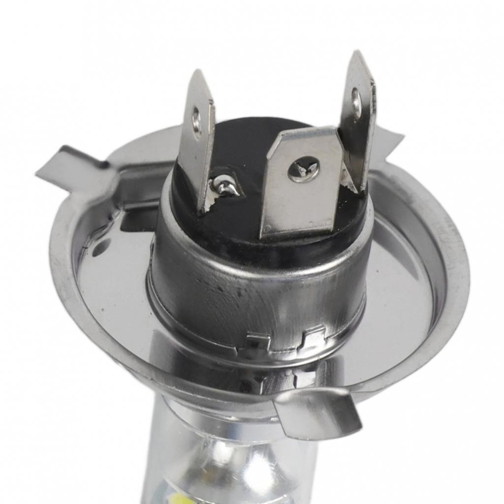 2Pcs/Set LED 100W/H4 8000K/20 LED White Two Bulbs Head Light High Low Beam Lamps