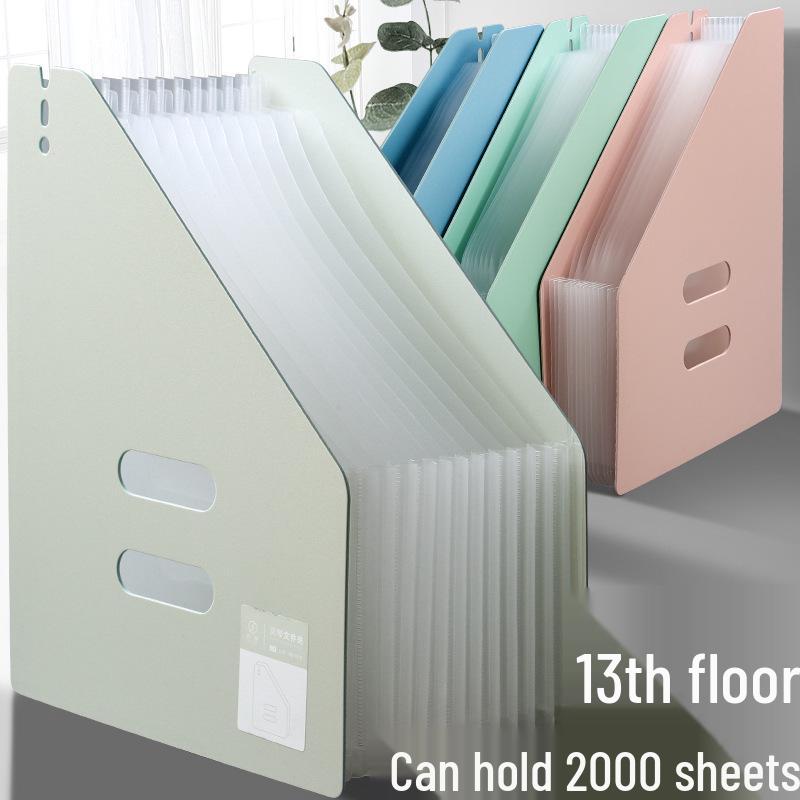 Taşınabilir Çok Katmanlı Akordeon Klasör: Geniş Kapasiteli Öğrenci Dosyası ve Sınav Kağıdı Düzenleyici