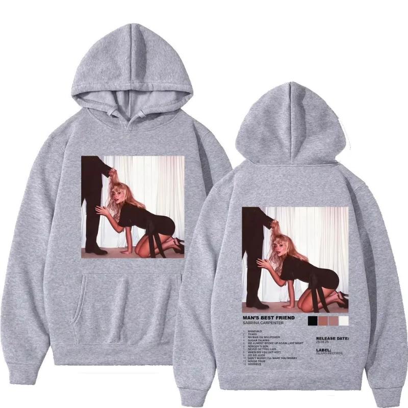 Sabrina Carpenter Printed Hoodie for Men and Women, Fashionable Loose Casual Fleece Hip-hop High-quality Hoodie, Street Warm Top