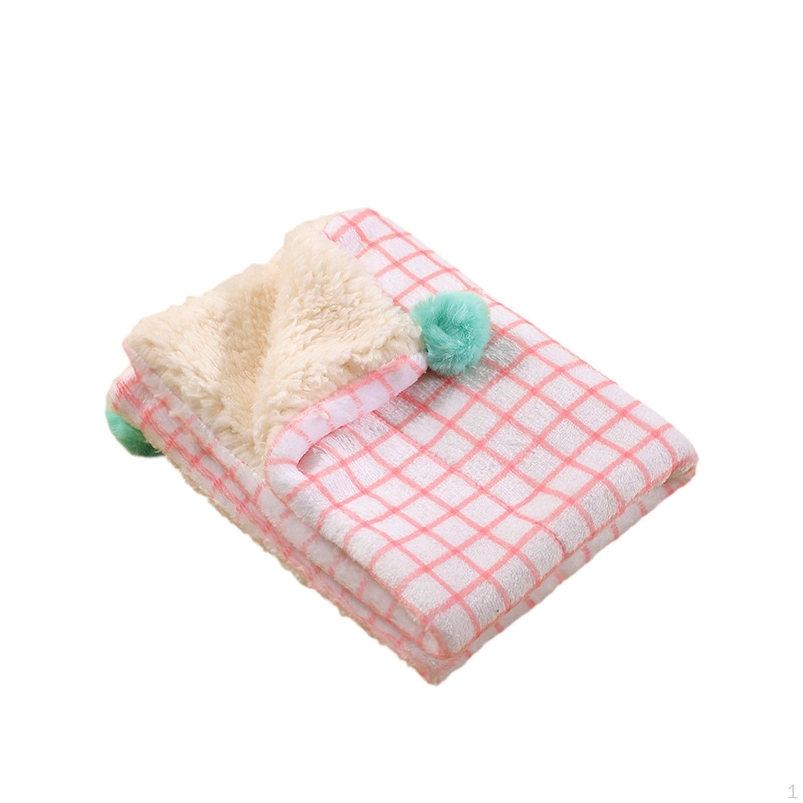 

Fleece Pet Bed Mat, Multi-Use Kennel Pad for Small Animals S розовый