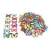 200pcs 7cm Butterfly Decals PVC 3D Butterflies Removable Mural Wall Stickers for Home Room Bedroom Party Decoration