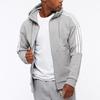 Adidas Originals Trefoil Sports Zip Hoodie Men Jacket Grey DH2256