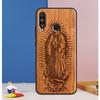 Guadalupe San Judas Wood Case For Huawei Nova Y70 Y60 Y90 Y61 Y91 Y72 Y73 12s 12i 11i 8i 9 10 SE P30 P40 Lite P60 Pro
