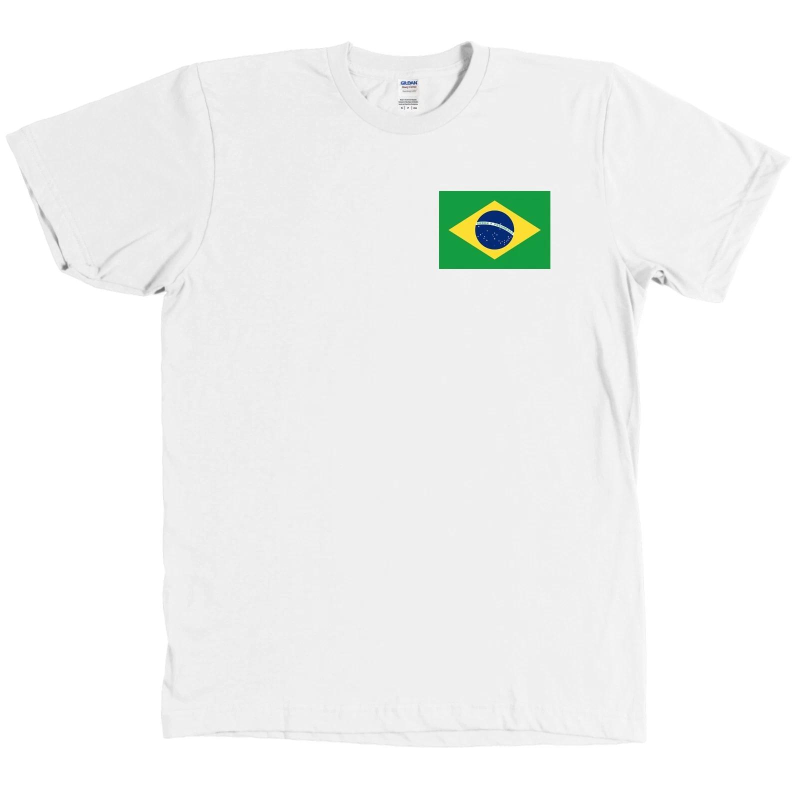 

Brazilian Flag Chest Print T Shirt RepÃºblica Federativa do Brasil Tee - NEW XL