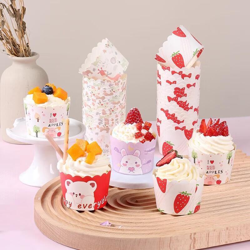 JINGRX High-Temperature Baking Muffin Paper Cups