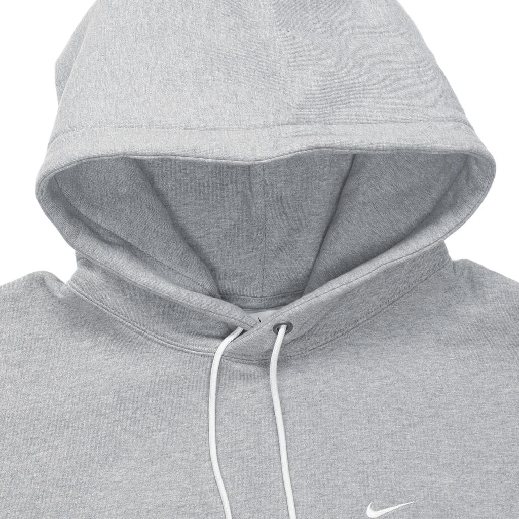 Nike Sportswear Solo Swoosh Fleece Pullover Hoodie Dark Grey Heather DX1356-063
