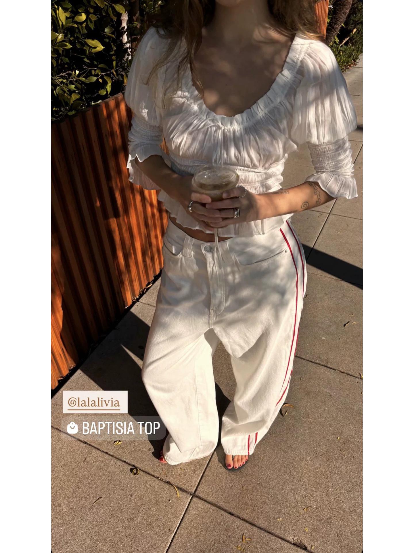 

Элегантный французский нишевый весенний образ: Комплект: топ с пышными рукавами на кулиске и юбка 36