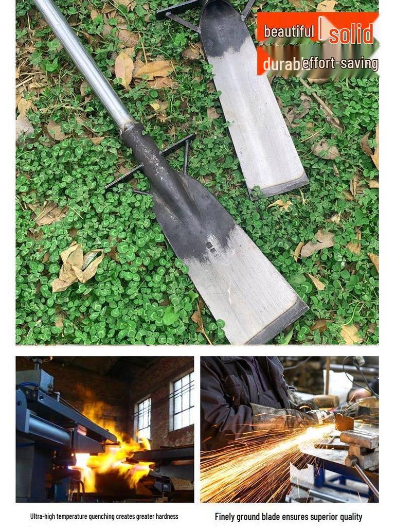 Manganese Steel Tree Spade & Shovel: For Digging, Seedling Lifting, Grass Shoveling, Soil, Pits, Ditches - Thickened Garden Tool.