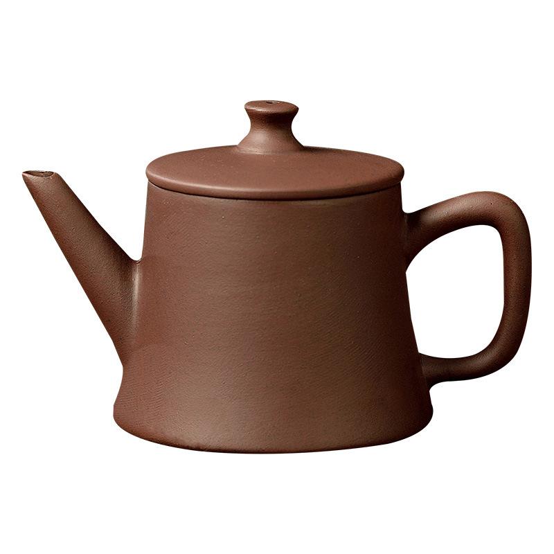 Small Hand-pulled Zhu Mud Teapot, Purple Clay Pot, Xishi Pot, Hanwa Furnace, the Pot Can Be Cut Off from Water.