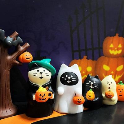 Neue Harz Halloween Ornamente Basteln Kleine Miniatur Szenen Requisiten Kreative Niedliche Schreibtisch Dekorationen Zuhause