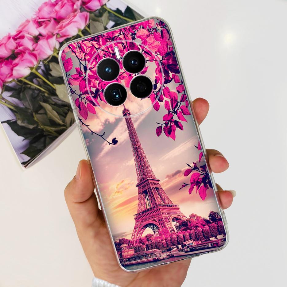 For Huawei Mate 50 Pro Case Stylish Butterfly Flowers Soft Slim Fundas Phone Case For Huawei Mate 50 Mate50 Pro Back Cover Coque