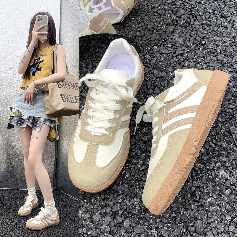 2025 autumn explosion Dexun casual shoes khaki high sense versatile casual fashion Dexun flat shoes