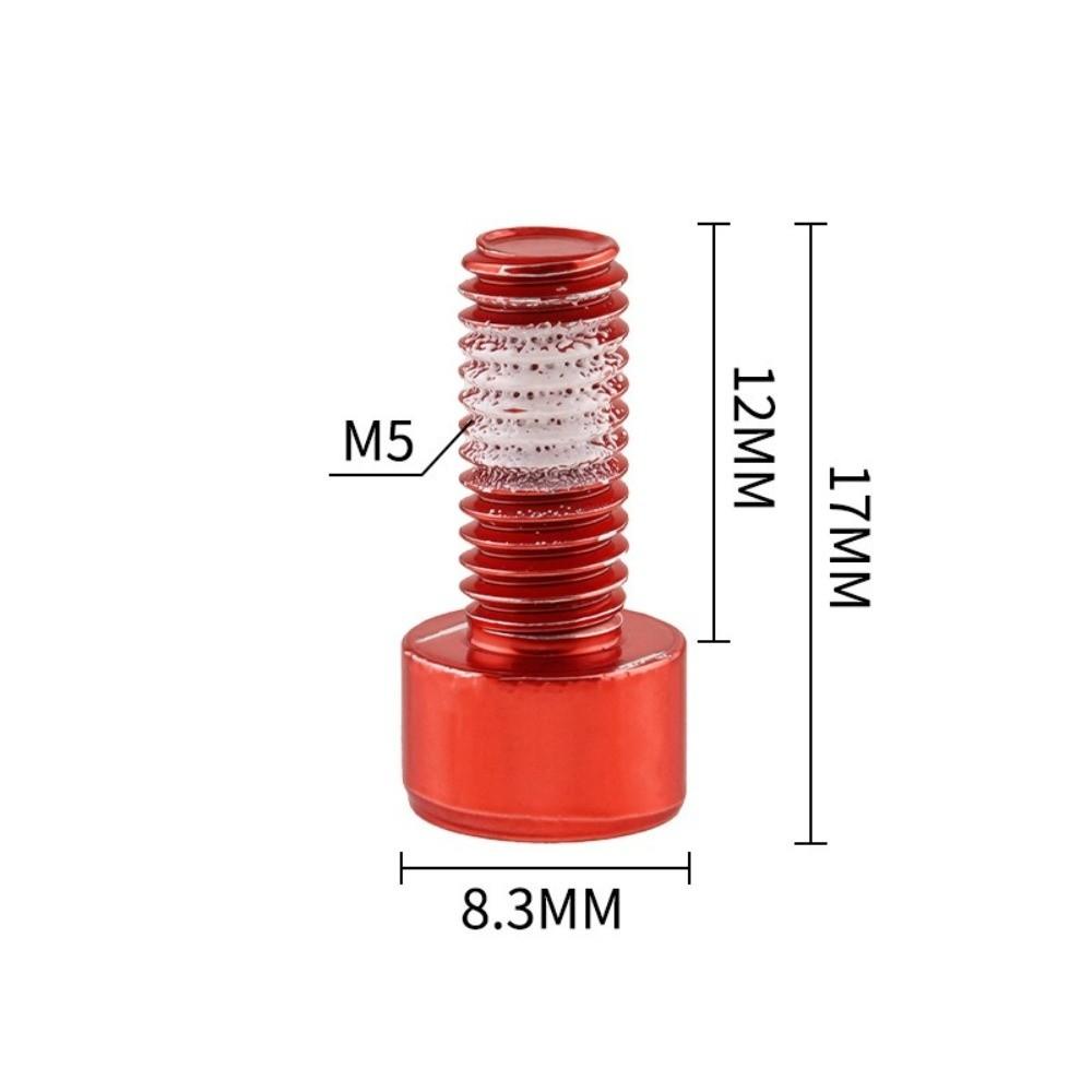 M5×12mm Bike Bottle Cage Screws Ultra-Light Bike Holder Bolts Water Bottle Cage Bolts MTB