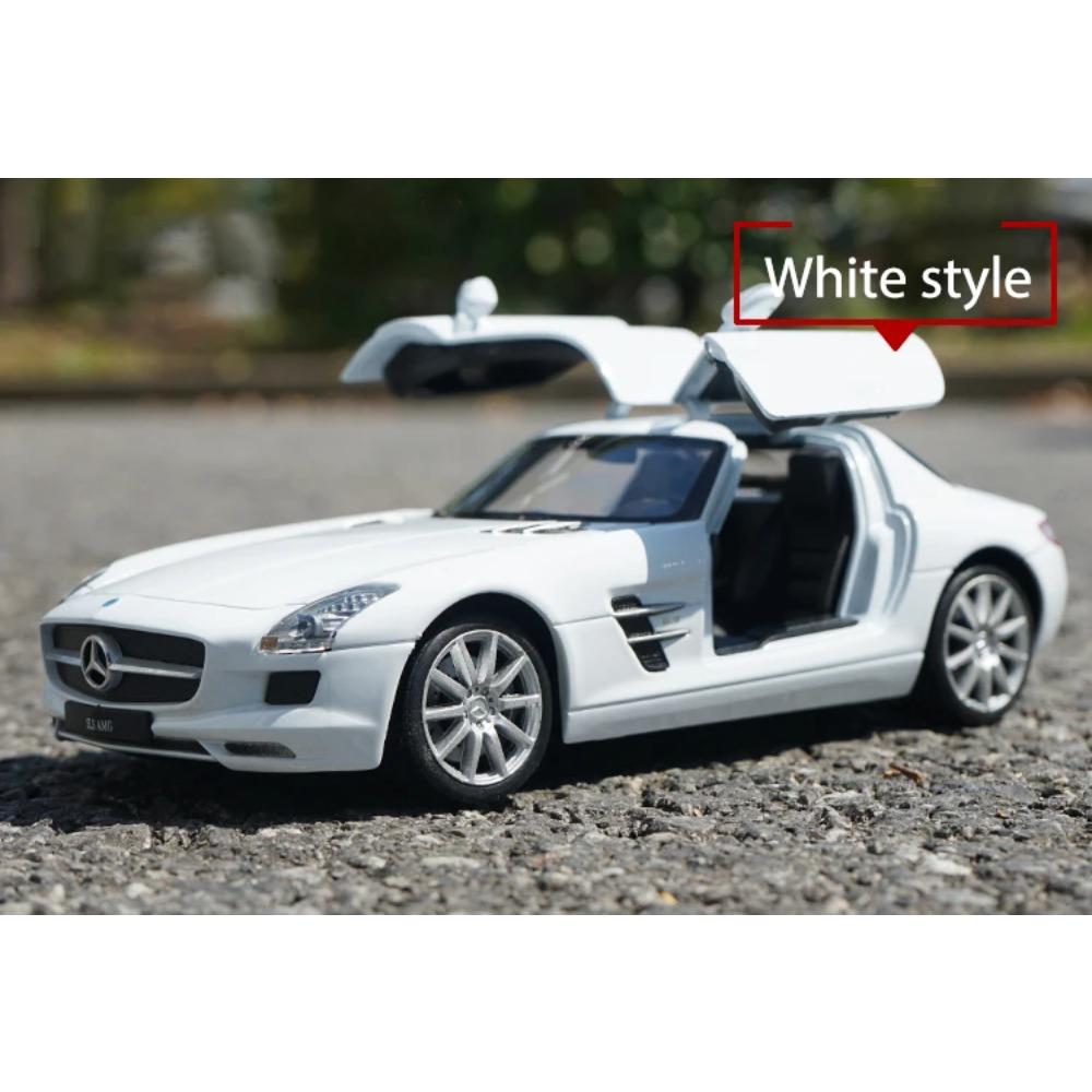 WELLY 1/24 Mercedes-Benz SLS AMG Alloy Car Model Diecasts & Toy Vehicles Collect Car Toy Boy Birthday Gifts