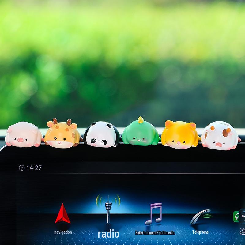 Cute Cartoon Animal Car Console Ornament & Screen Decoration