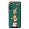 Christmas Santa Claus Phone Case For Samsung Galaxy S24 S23 Ultra S22 S21 S20 FE 5G S10 S10E S9 Plus S8 Silicone Black Cover