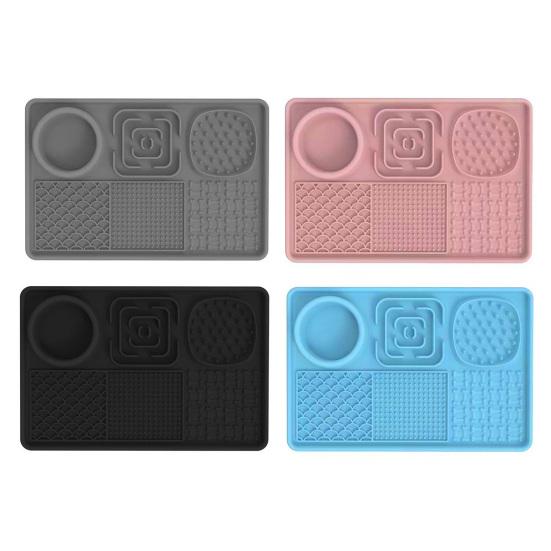 Pet Lick Mat Cats Fun Slow Feeder with Suction Cups Non-Slip Silicone Dog Treat Enrichment Mat