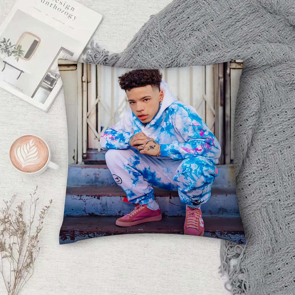 Lil Mosey Rapper Universal Pillow Case Square Double-Sided Printing Short Plush Sofa Cushion Cover Bedroom Pillow