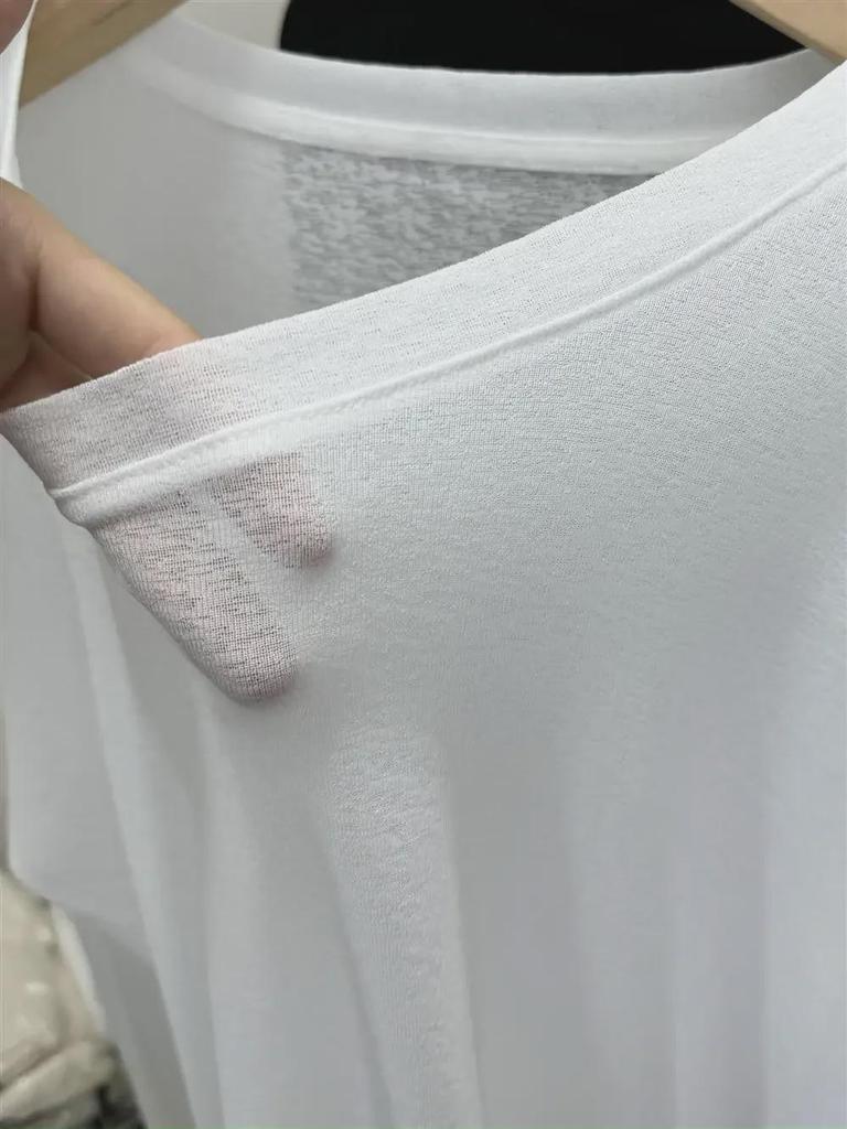 Dámská letní halenka ze síťoviny z ledového hedvábí, tenké vzdušné tričko s dlouhým rukávem, růžové