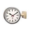 Used New Double-sided Clock Double Face Clock 2 MAT IVORY Dalton Modern Interior Accessories MONDAINE