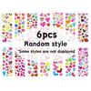 6/12/24pcs 3D Love Bubble Stickers Cartoon DIY Scrapbook Photo Album Decoration Creative Gifts Cute Stationery School Awards YMY