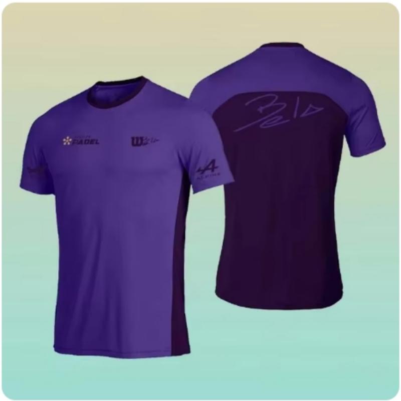 2024 Sommer Locker Herren Tennis T-Shirt Mode Einfarbig O-Ausschnitt Kurzarm T-Shirt Atmungsaktiv Schnelltrocknend Sport Match Top